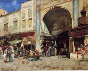 unknow artist Arab or Arabic people and life. Orientalism oil paintings 419